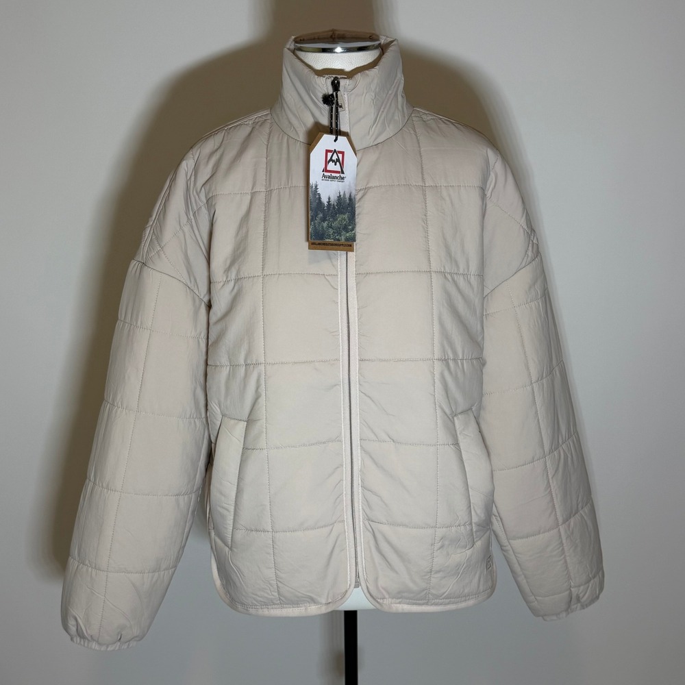 NWT Avalanche Windham Womens Quilted Puffer Jacket Coat Sand Size Small Gorpcore